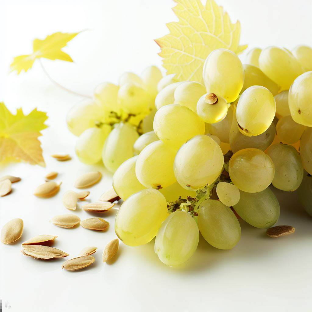 WHITE GRAPES WITH SEEDS